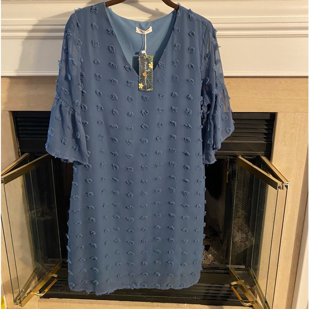 Light blue Blooming Jolly Dress, size:Medium
